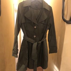 Hooded trench coat